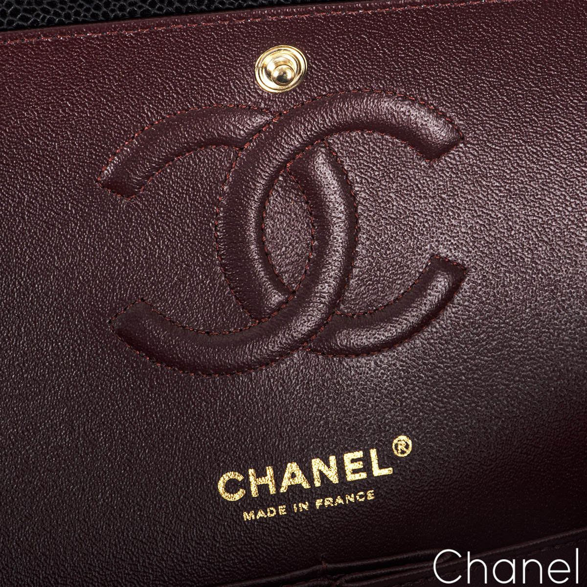 Chanel Black Caviar Medium Classic Double Flap Bag | Rich Diamonds